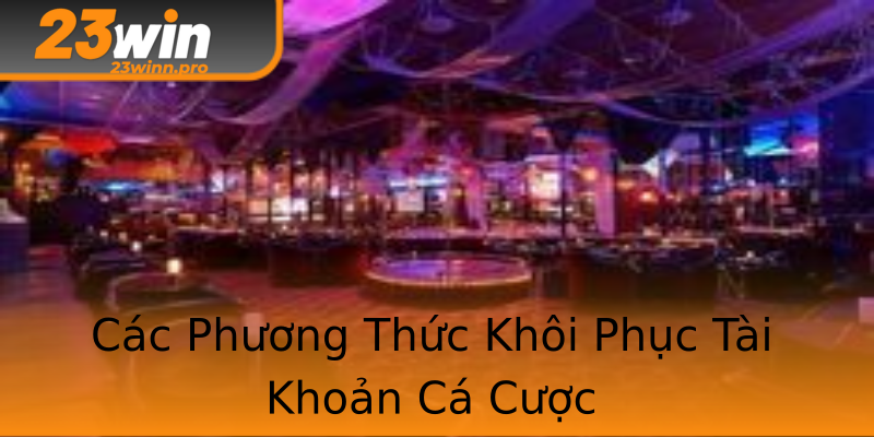 Các Phương Thức Khôi Phục Tài Khoản Cá Cược