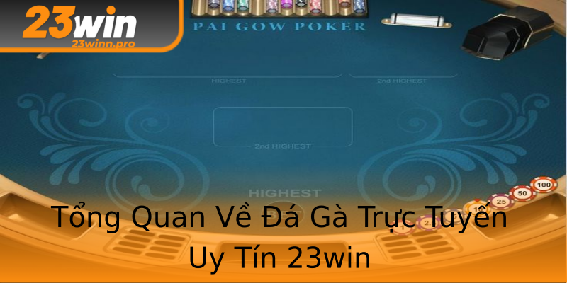 Tổng Quan Về Đá Gà Trực Tuyến Uy Tín 23win